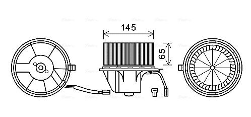 AVA QUALITY COOLING Вентилятор салона AI8375